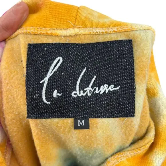 La Detresse Revolve Womens Tropical Tie Dye Hoodie Sweatshirt Size Medium M - Picture 8 of 10